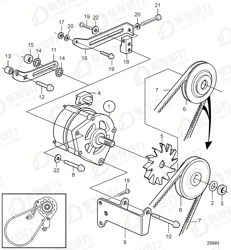 volvo penta Washer 20405802 Drawing volvo penta Washer 20405802 Drawing
